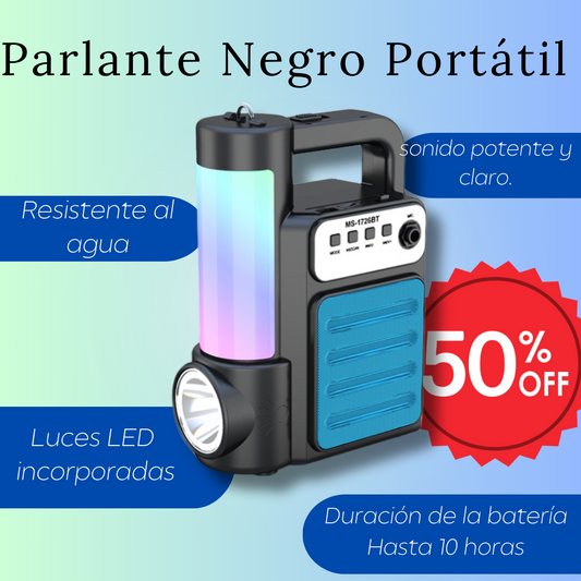 Parlante Negro Portátil