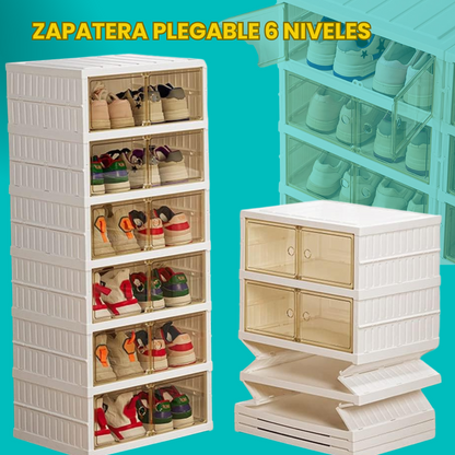 ZAPATERA PLEGABLE 6 NIVELES