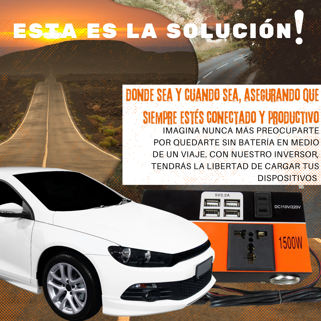 POWER CAR  INVERSOR DE CORRIENTE