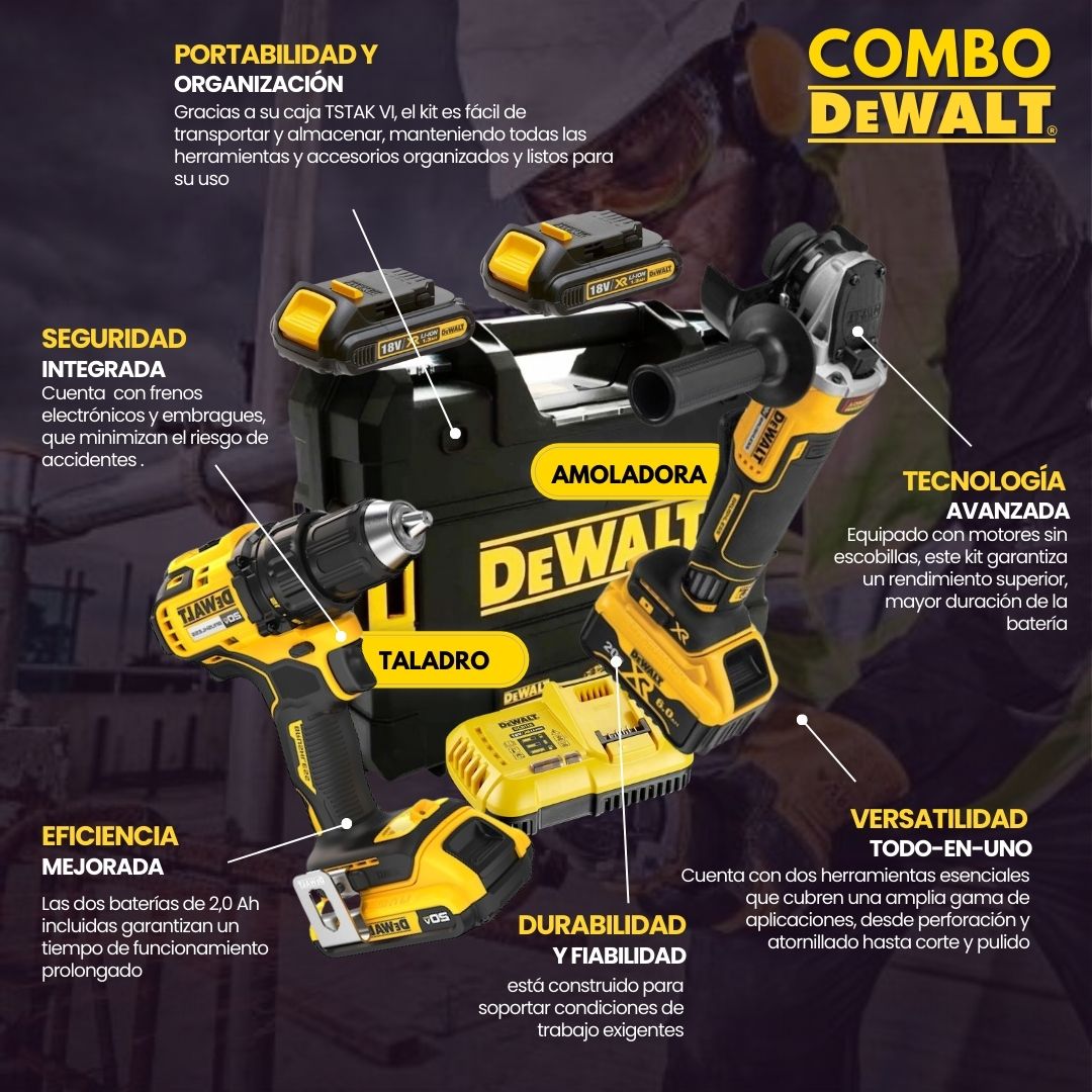 Kit DeWalt® Combo x4