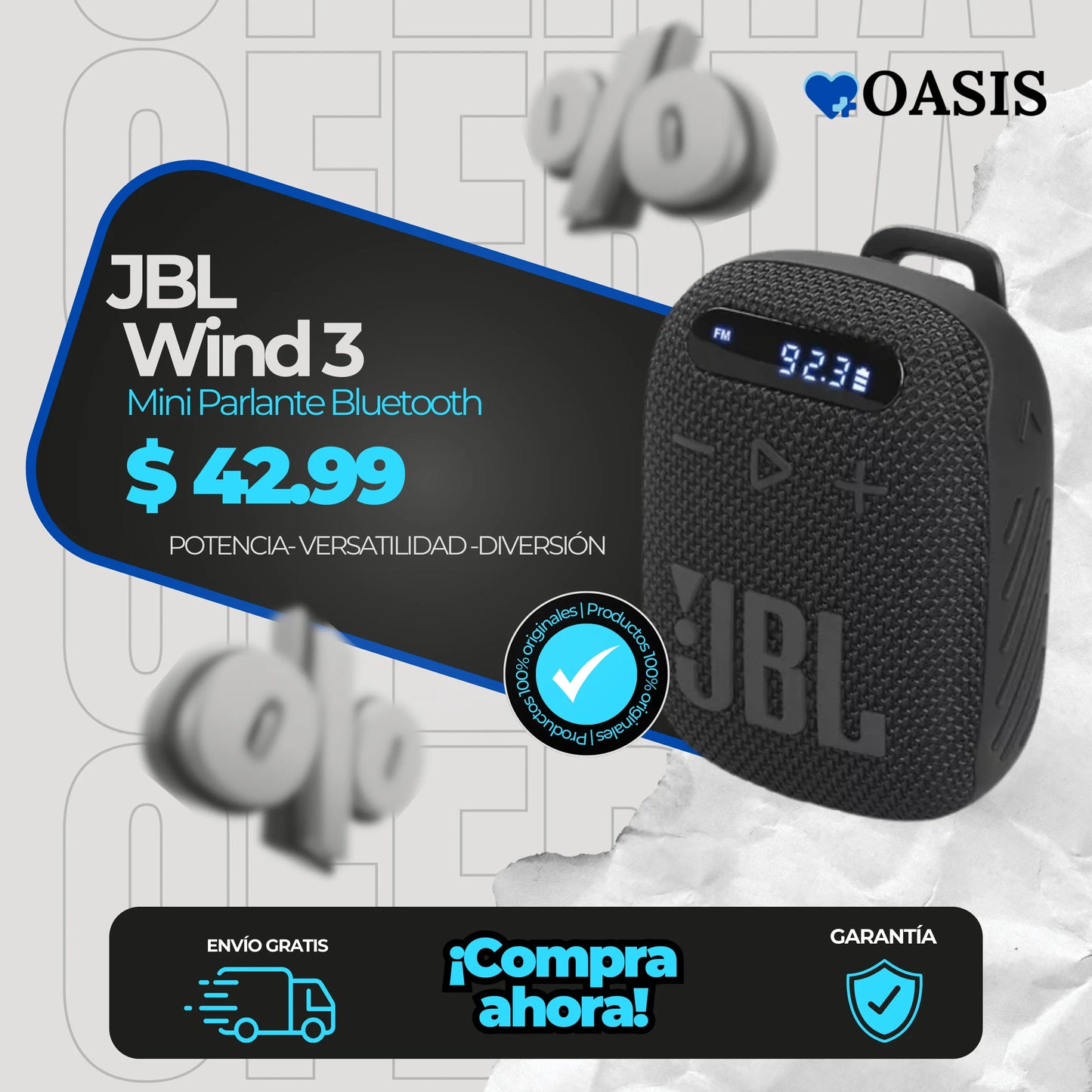 JBL Wind 3®  Mini Parlante Bluetooth